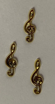 Deko Notenschlüssel gold